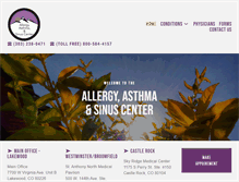 Tablet Screenshot of milehighallergyasthma.com